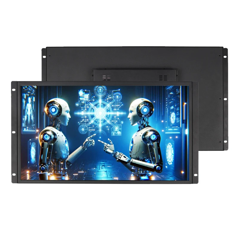 Metal Case 23.8 inch 1920*1080 16:9 Widescreen LCD Non /Capacitive Touch Screen Display Open Frame Monitor for Industrial