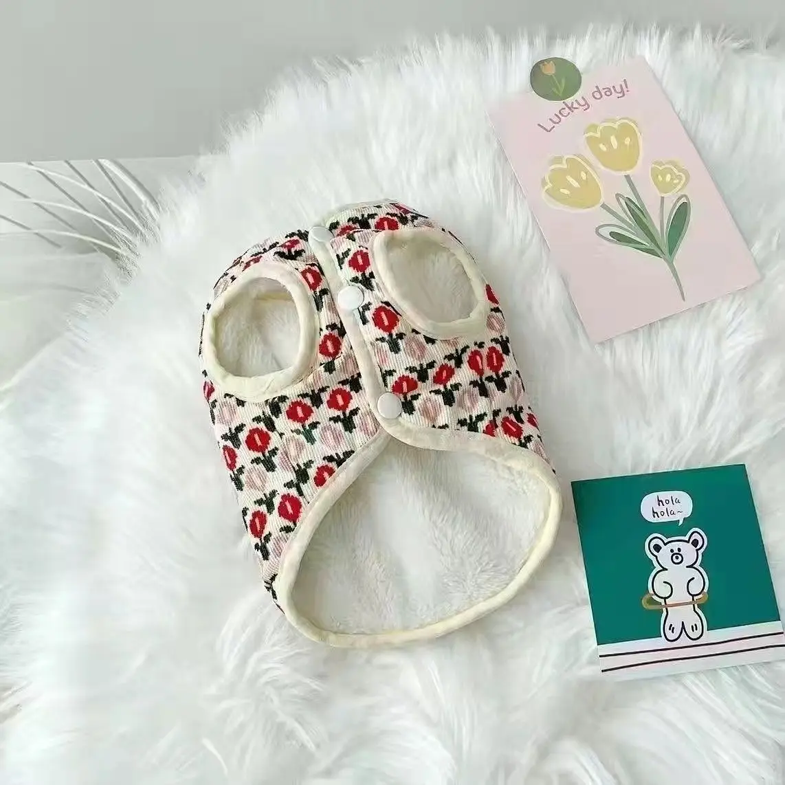 Cute Warm and Thickened Pet Puppy Clothes Cute Small Dog Schnauzer Cat Pomeranian Autumn and Winter