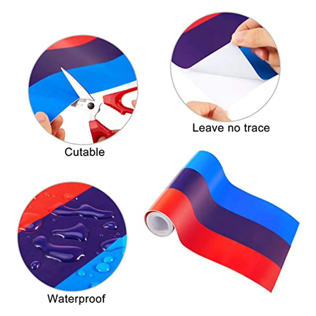 For BMW 3 4 5 7 Series 3GT 5GT 6GT F30 F34 F36 F10 G30 G11 G20 G32 M 3 Color Universal Car Sticker Vinyl Decal Sticker Strip