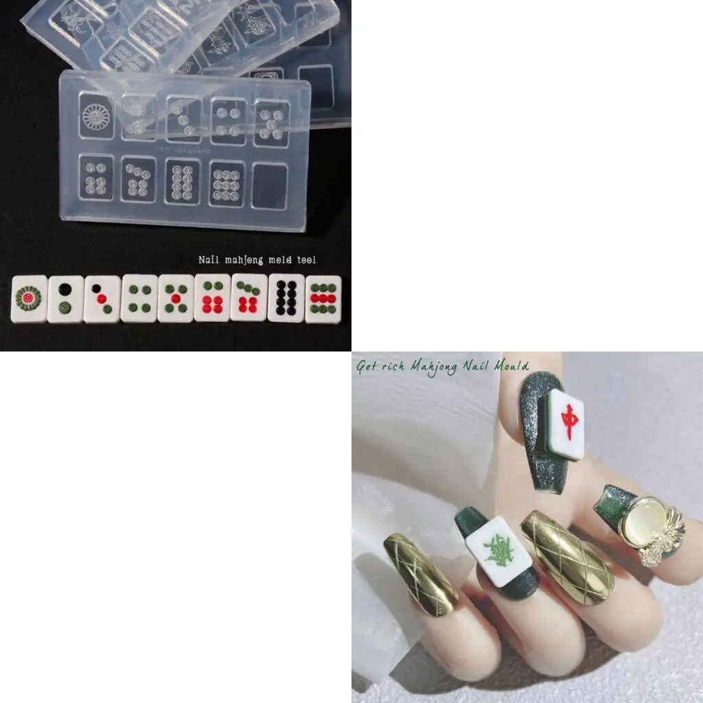 Resin Casting Molds Resin Silicone Mold DIY Craft Project Mahjong Moulds