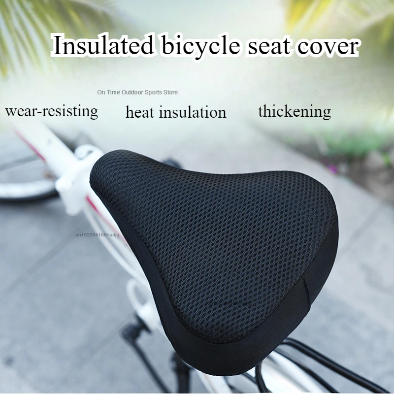 New 3D Soft Bicycle Saddle Bike Seat Cover Cycling Silicone Seat Cushion Cycling Breathable Saddle Comfortable Bicycle Bike