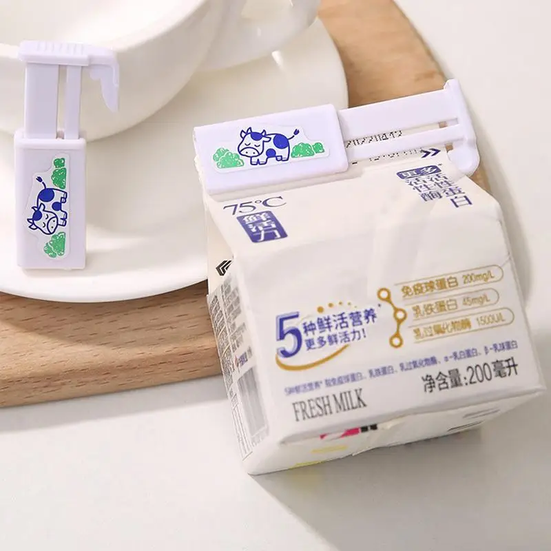 Milk Sealing Clip Japanese Milk Carton Closure Clip Retractable Drink Box Snack Bag Fresh-keeping Clip