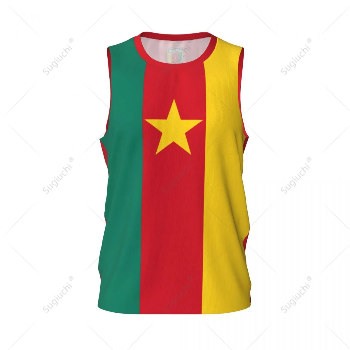 Cameroon Flag Men Basketball Sports Jersey Running Fitness Multifunction Sleeveless tshirt Exclusive Custom Name Nunber