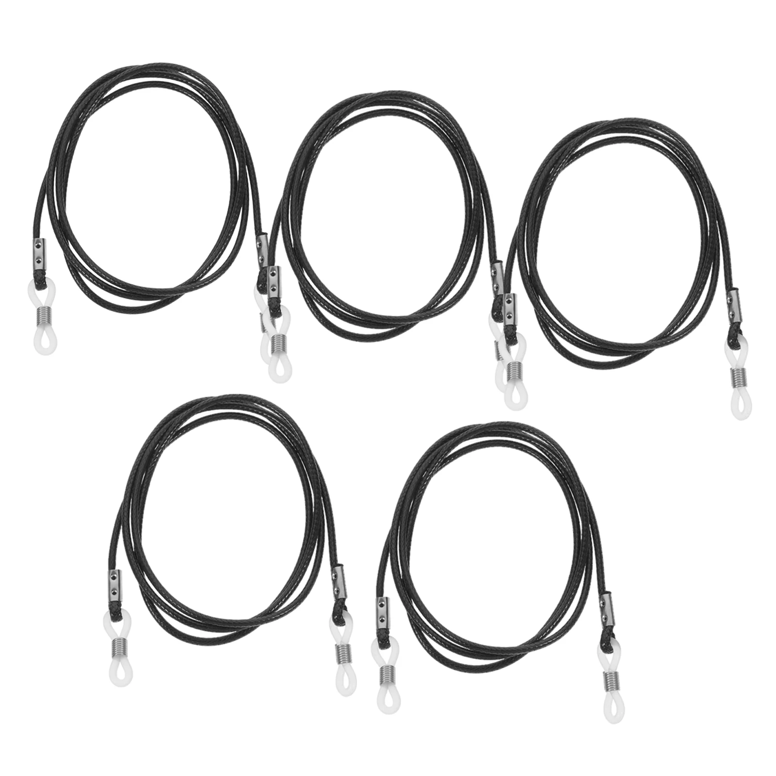 

5PCS Glasses Chain Eyewear Retainer Straps Wax Rope Sunglasses Holders Around Neck AntiLoss Lanyard for Women Men