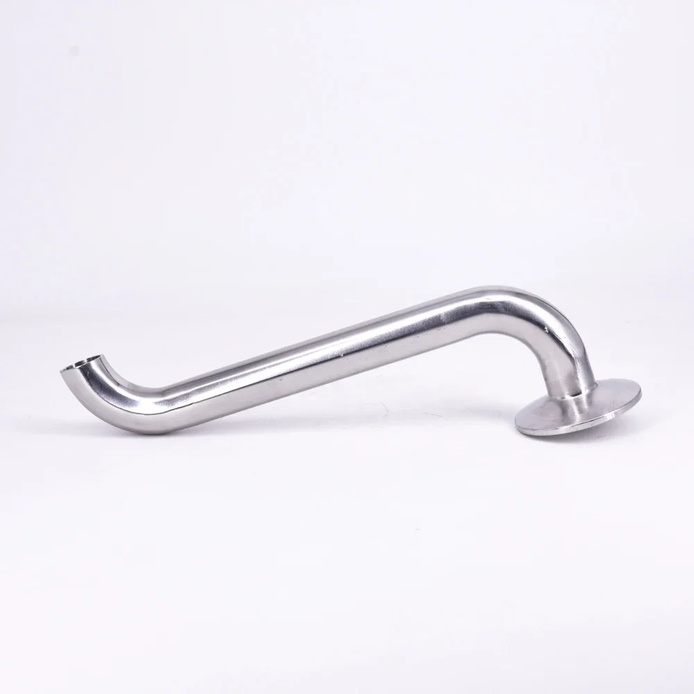 

1.5" Tri Clamp x 19mm 3/4" Pipe OD Butt Weld / Hose Barb S-Shape Tap SUS 304 Stainless Sanitary Home Brew Beer Wine 100mm/200mm