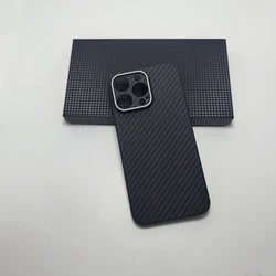 for iPhone 15 pro max case carbon fiber Lens protection ultra-thin Aramid fiber case for iphone 15 pro plus carbon cover