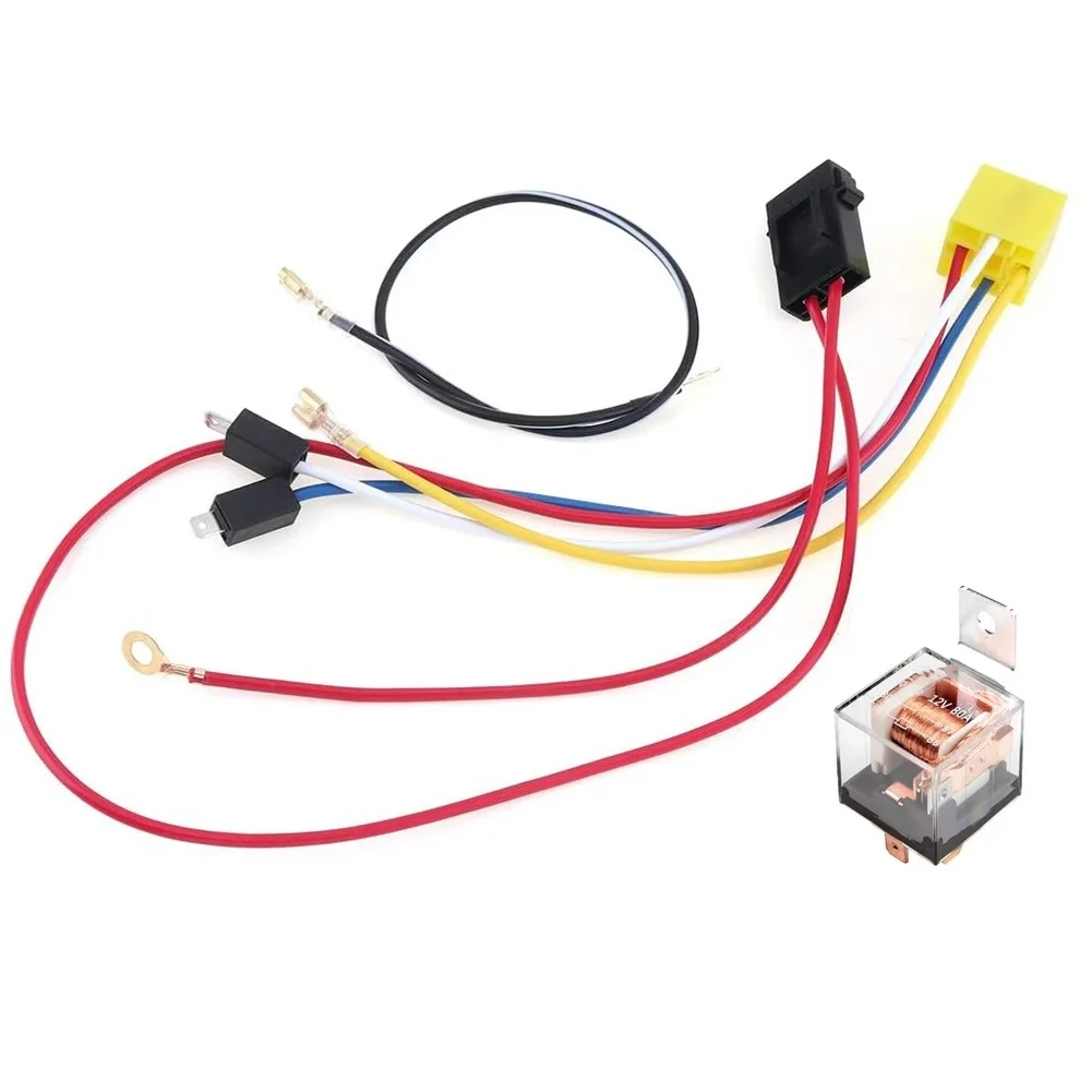 

Relay Wiring Harness Kit for 12V Air Loudspeaker Systems with Copper Wire and 30A Fuse Suitable for Car Loudspeaker Applications