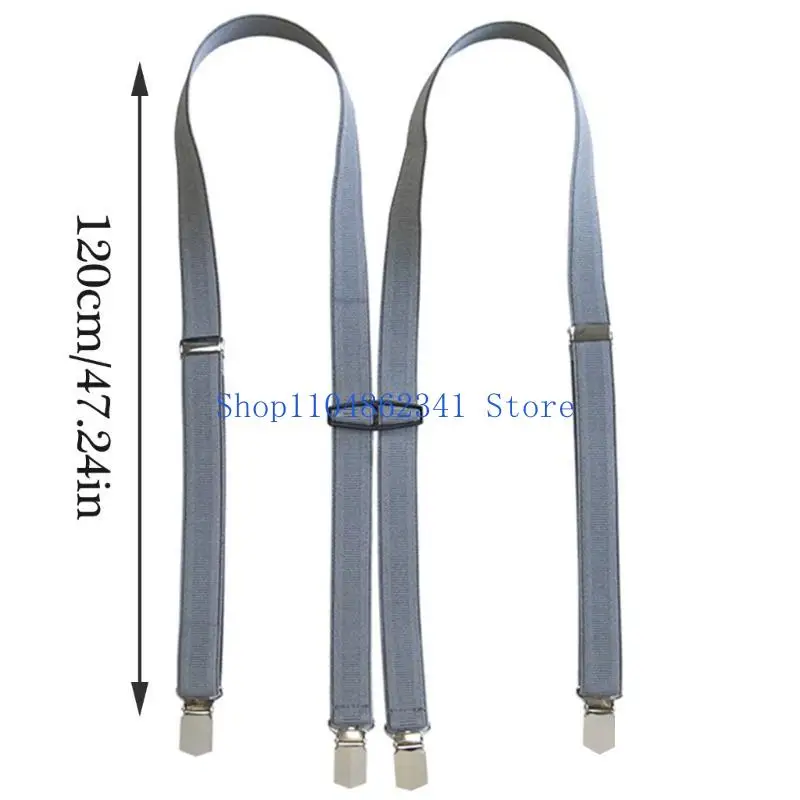 5asd Những người nam thoải mái với thiết kế hình chữ H và clip kim loại để mặc quần áo đàn hồi không trượt an toàn