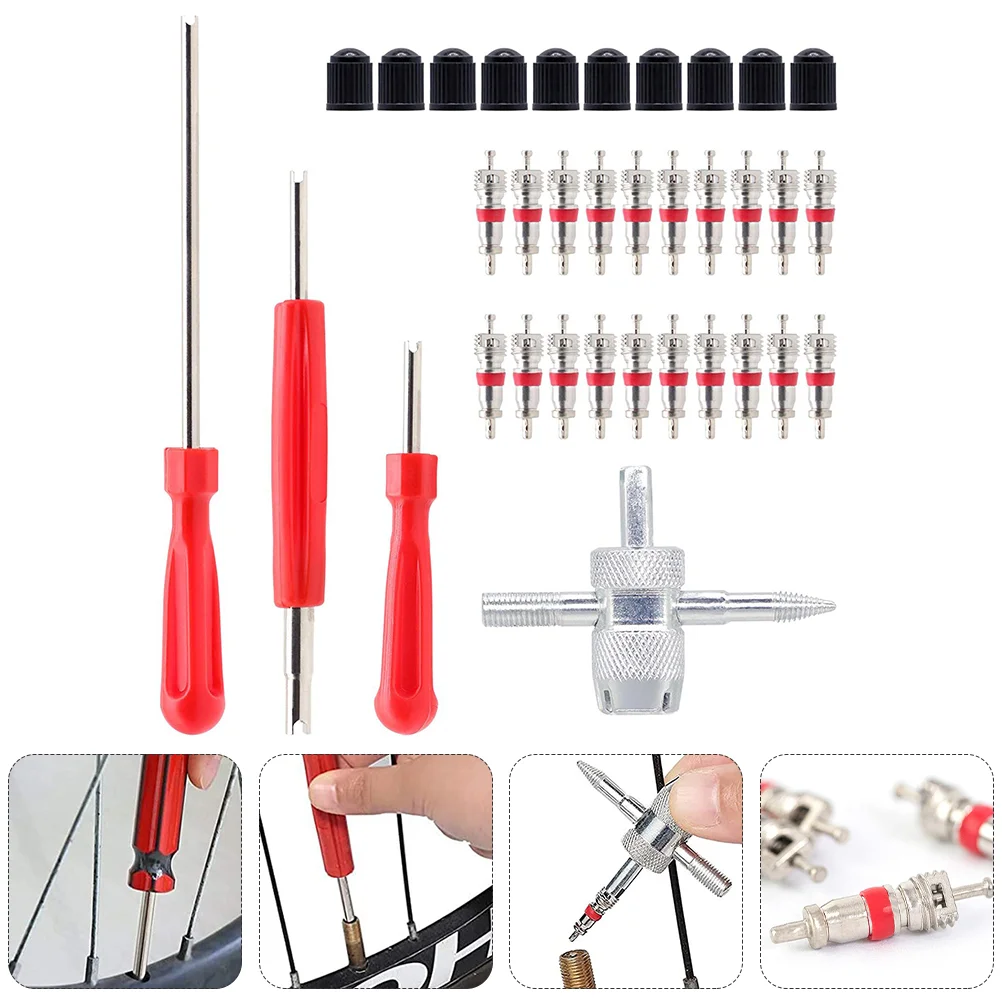 Spool Valve Core Tool Tire Repair Tools Nickel-plated Zinc Alloy Accesorios Para Auto Cores Removers