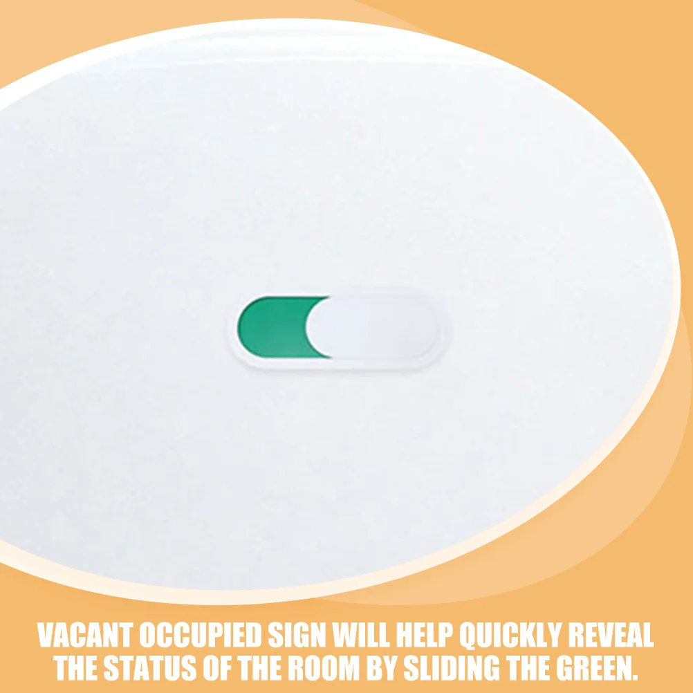 

4Pcs Vacant Occupied Door Hanger Sign for Hotel Bathroom Toilet Practical Safe Fine Workmanship Slider Privacy Sign