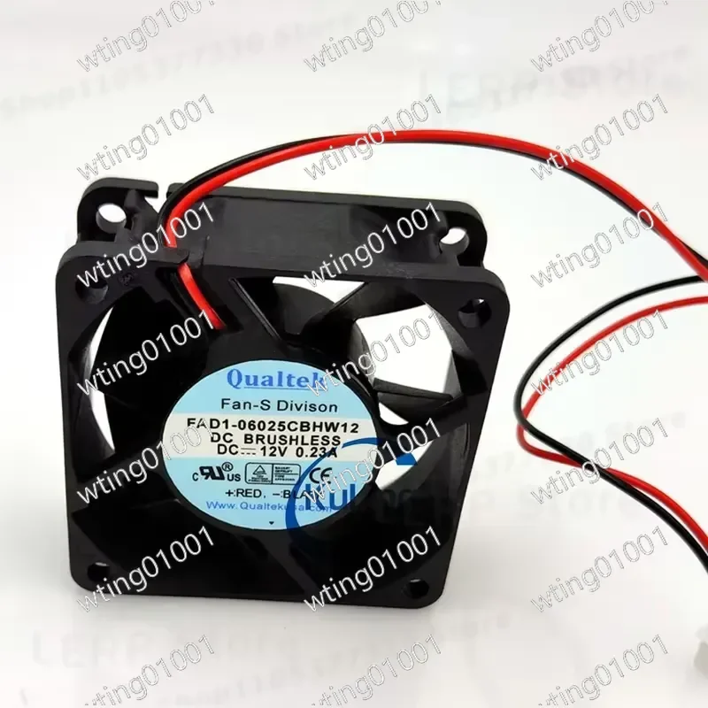 for Qualtek FAD1-06025CBHW12 60mm 25mm 12V 0.23A Cooler Blower High Performance Silent Replacement Part Hot Selling Item