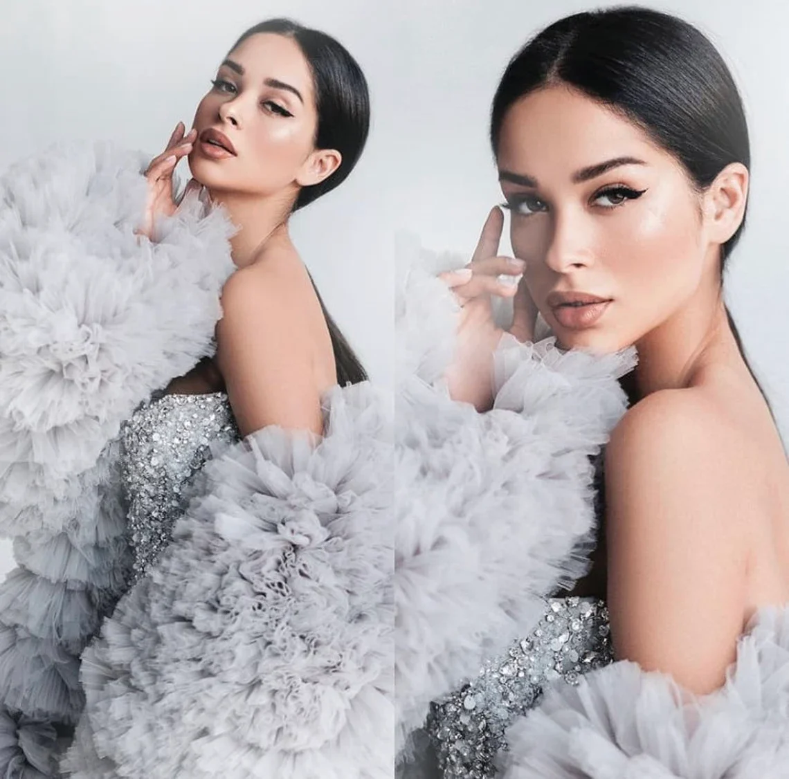 Sexy 2025 Tulle Cape pour femmes longue veste Tulle moelleux Cape volants manteau à manches longues Tulle moelleux Cape volants manteau