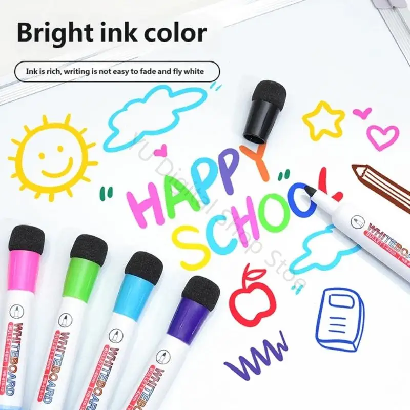 96BA Dry Erases Whiteboard Marker Pack for Classroom Boards, Meetings and Study Use