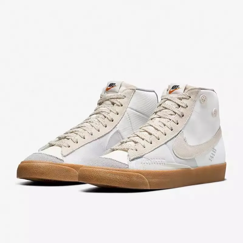 Nike men's shoes classic BLAZER MID '77 retro canvas high-top casual shoes sneakers fashion versatile sports shoes DQ5081-119