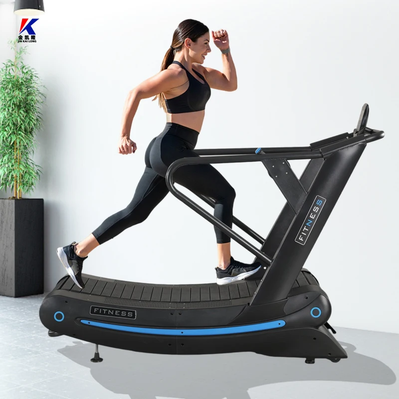 Factory Price Commercial  Non-Motorized Curved Treadmill High Quality Air Runner Equipment for Gym Unpowered Fitness Machine