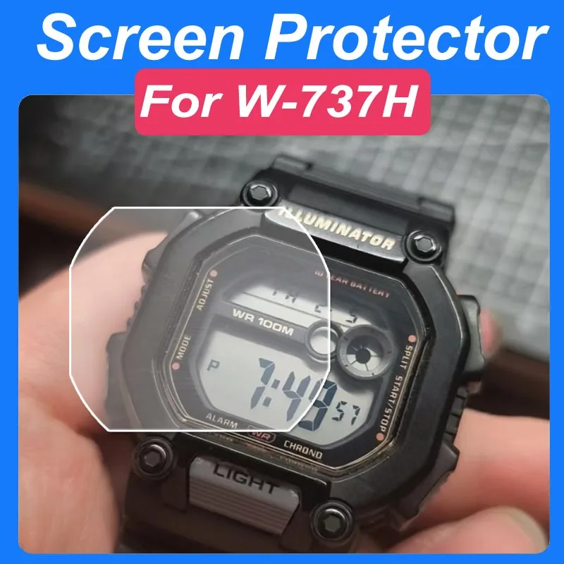 3Pcs W-737H A178 WS-1700 HD Clear TPU Nano Film Watch Screen Protector Waterproof Full Coverage Size 99% Clarity