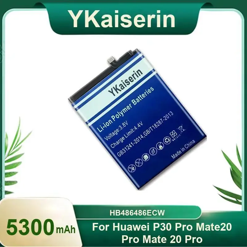 

YKaiserin HB486486ECW Аккумулятор для Huawei P30 Pro P30Pro Mate20 Pro Mate 20 Pro Аккумуляторы для сотовых телефонов 5300 мАч + гарантия на инструменты