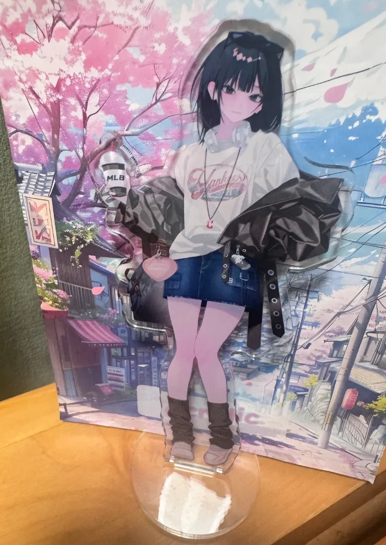 15cm 링크 클릭 애니메이션 찰스 루카스 린 조 코스프레 아크릴 피규어 스탠드 모델 데스크탑 장식품 테이블 장식 수집 선물