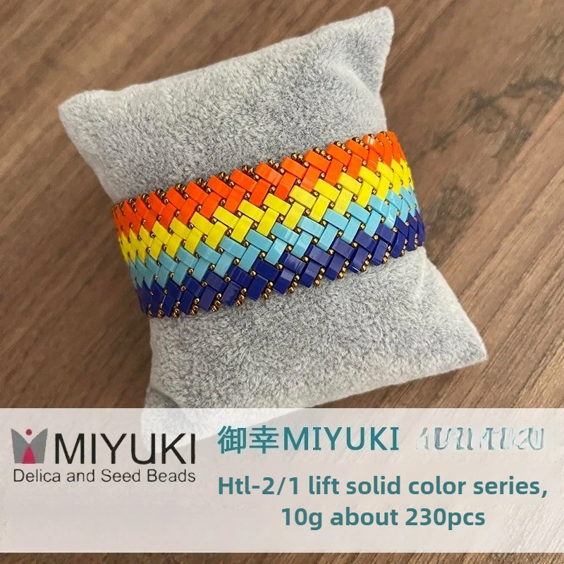 MIYUKI HTL 2/1 Two-Hole Opaque Tila Seed Beads for DIY Jewelry Bracelet Necklace Craft