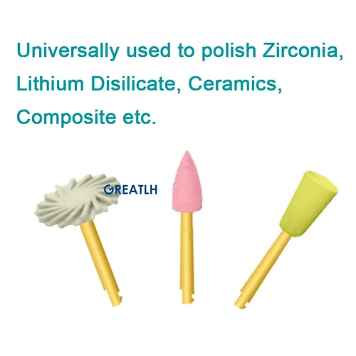 Imagen 2 del producto Pulidor de goma Dental, disco de pulido de resina compuesta de goma en espiral flexible para pulido de dientes, herramientas de laboratorio Dental
