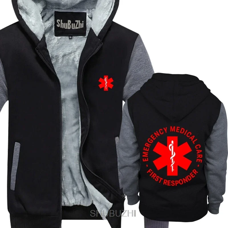 emergency medical care first responder lkw van shubuzhi me winter padded zipper sweatshirt thick fleece hoody cool hoodies