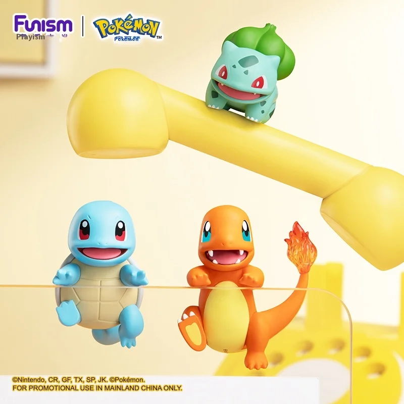 

Funism Pokemon Hippers Series Blind Box Gengar Eevee Car Office Desktop Decor Manga Model Figure Anime Collectible Toy Fans Gift