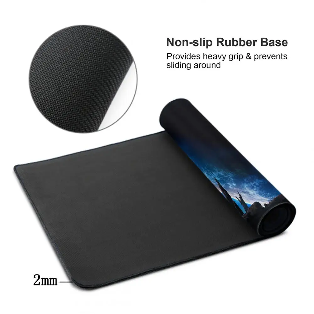 Imagem -04 - Grande Tapete do Rato dos Desenhos Animados Pad Gamer Almofadas de Tapete de Teclado Galaxy Protetor de Mesa de Jogos Deskmat Mats Xxl