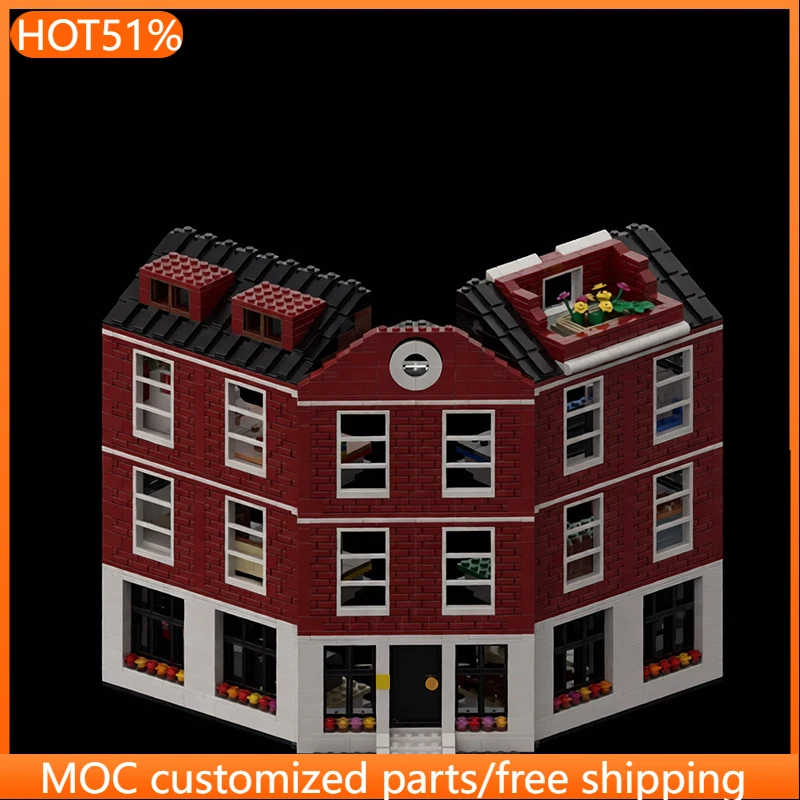 2233-teiliges Konstruktionsset 4-stöckiges Haus MOC Anpassbares Modulares Baustein-Set Kreatives Design Lehrreiches DIY Jungen Urlaubsspielzeug Geschenke