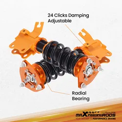 2pcs Front Coilovers Kits For Nissan S13 240SX 89-93 Shock Absorbers Adjustable Damper