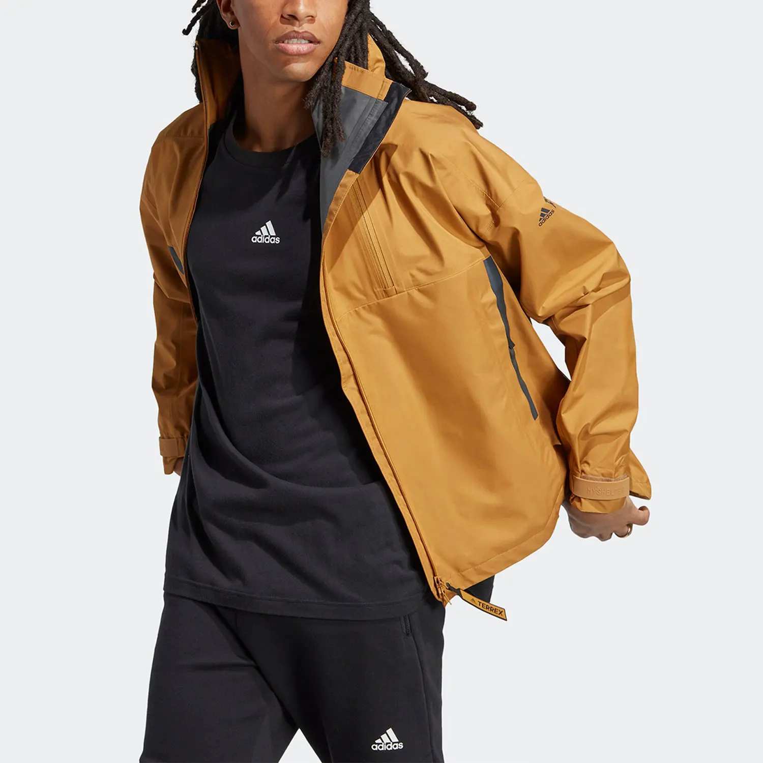 Adidas Originals New Season Men's and Women's Outdoor Sports Hooded Waterproof Jacket HG6032