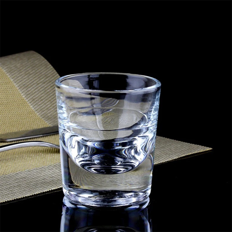 4pcs/1pcs Glasses Set 15ml/30ml/80ml/120ml Shot Glass Thickened Bottom Small Cups Transparent Tumblers for Scotch Bourbon Voldka