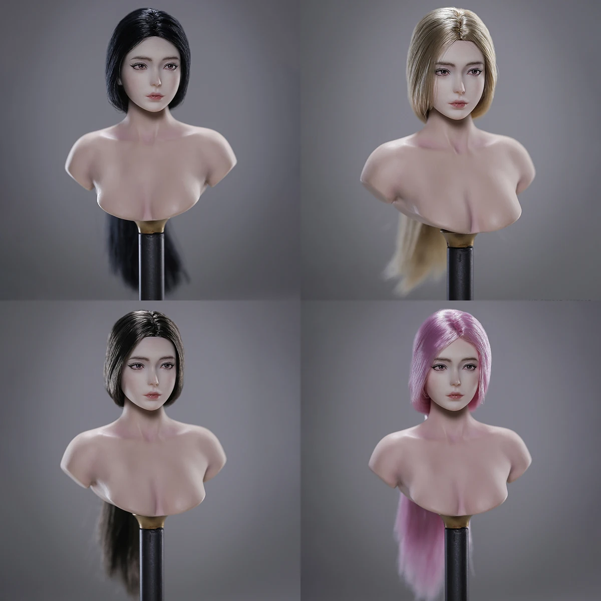 

Аксессуары для игрушек, набор 015 1/6, азиатская женская голова, модель резьбы, подходит для 12-дюймовых TBL JO Worldbox, солдатиков, экшн-фигурок, кукол