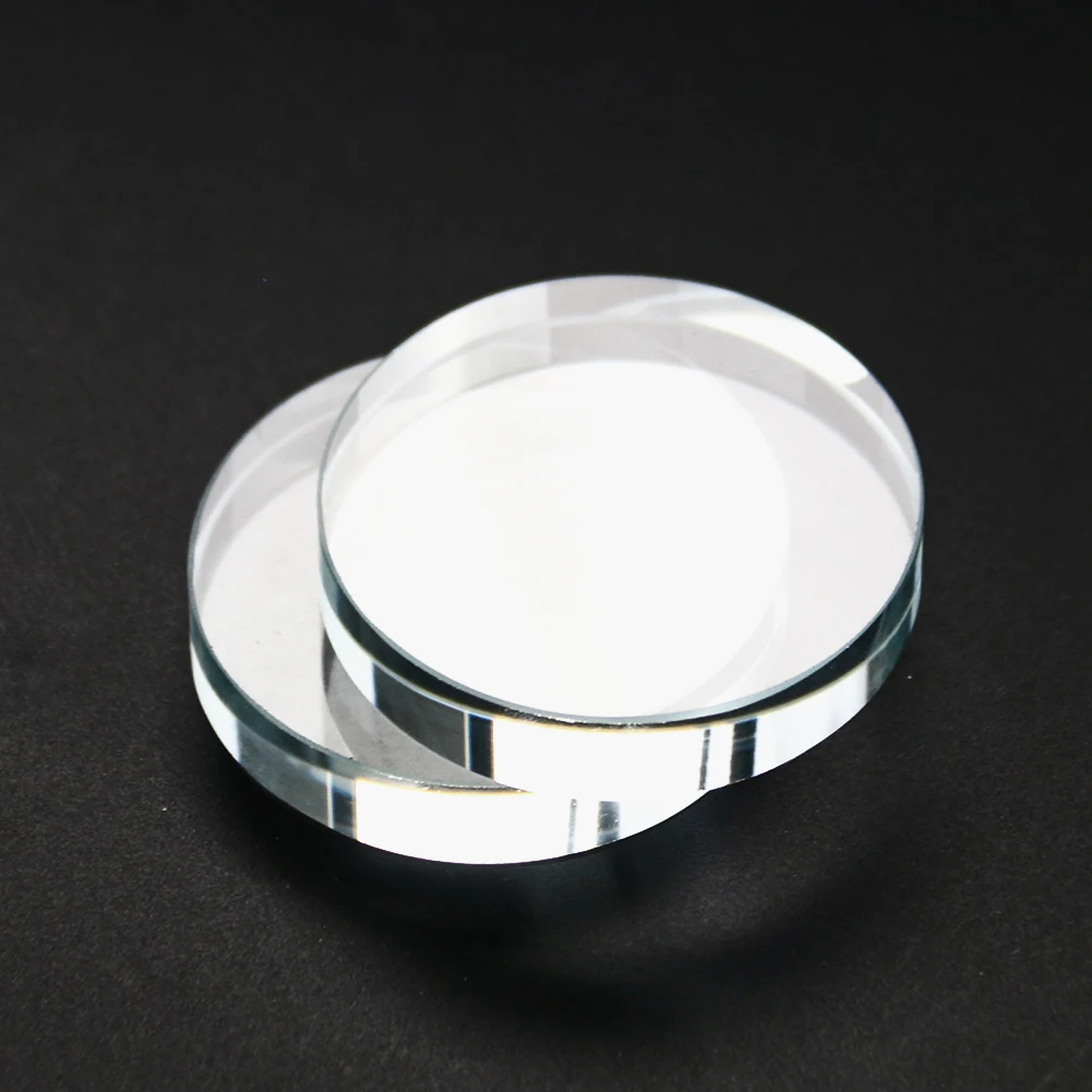 5cm Laser Engraved Glass Prism Base Buddhist Scripture Meditation Base High Quality Beautiful Jewelry Dolls Display Stand