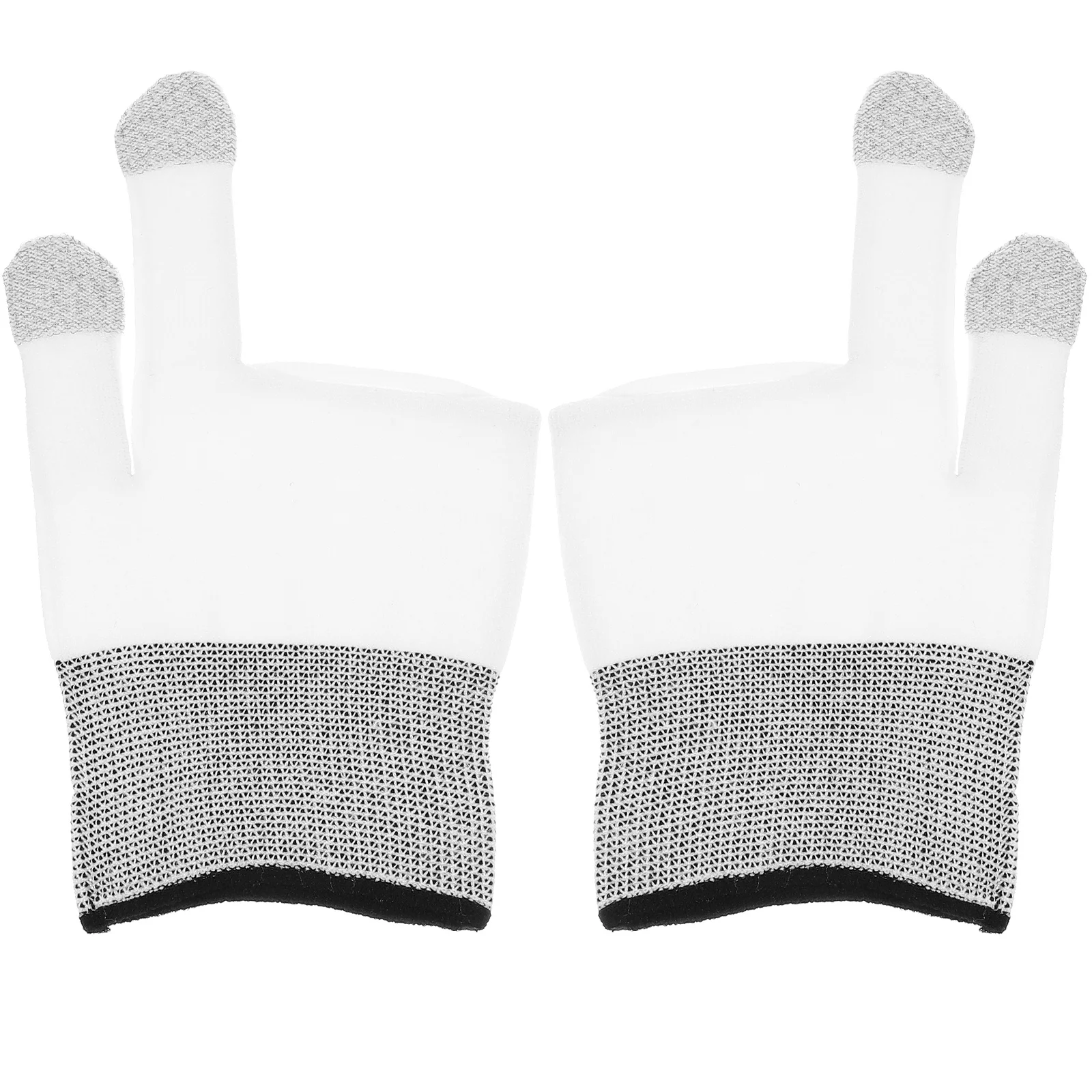 

1Pair Elastic Mobile Gaming Finger Sleeves Breathable Ultra Thin Anti Sweat Gloves for Phone Games Gaming Gloves