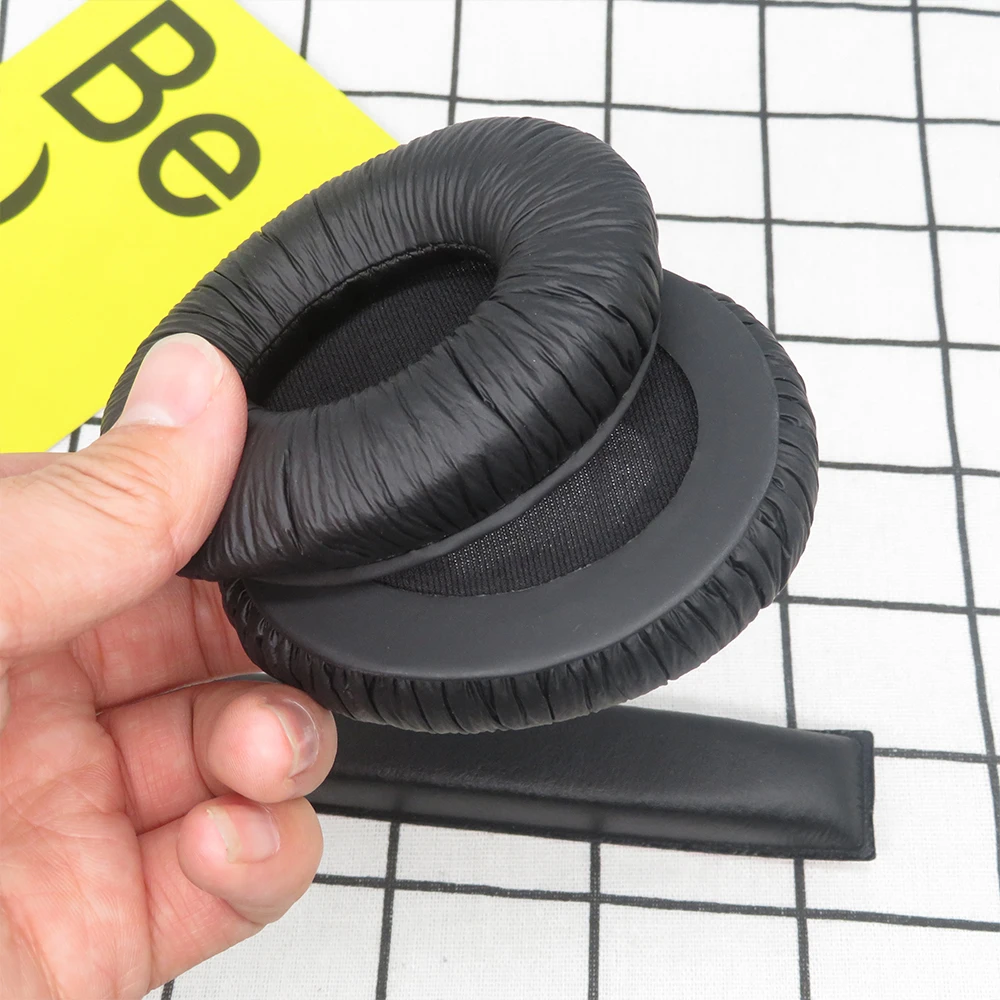 Earpads For Sennheiser HD205 Headphone headpad Earcushions Wrinkled Pads Foam Ear Pads Black Comfortable