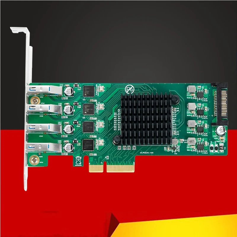 

4 порта USB 3,0 PCI Экспресс плата расширения PCIE USB 3 Hub плата PCI E PCI-E PCIE к USB 3,2 адаптер USB 3.0 5 Гбит/с удлинитель Adaters