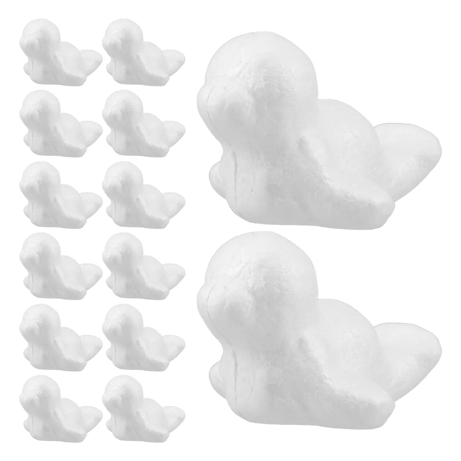 50Pcs Foam Sea Lion Shape Craft DIY Blank Blocks for Painting School Projects Party Ornaments Miniature Sea Animals