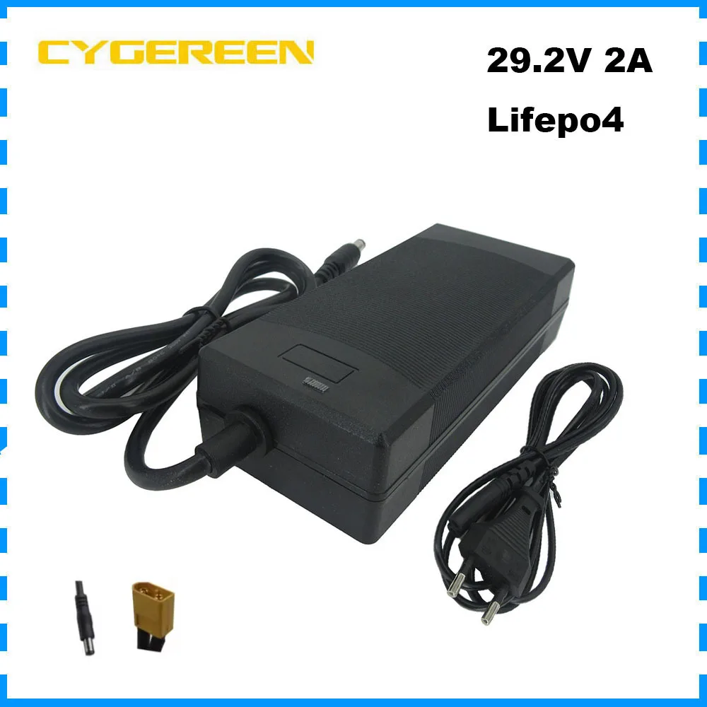 60W 29.2V 2A Lifepo4 Battery Charger 8S 24V Lithium Iron Phosphate Charger DC XT60 Connector 100-240V Input