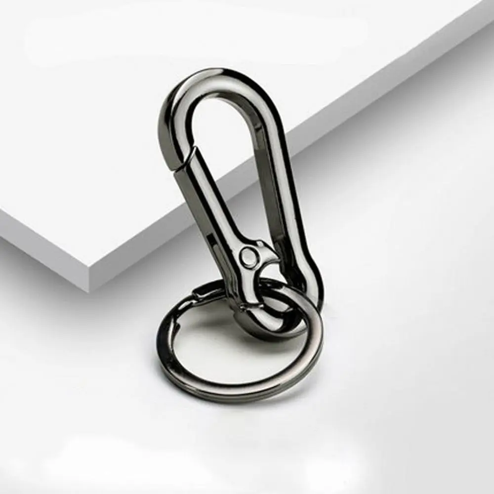Creativity Waist Belt Clip Hanging Buckle Gift Car Decoration Anti-lost Keyring Metal Keychain Stainless Steel Gourd Buckle