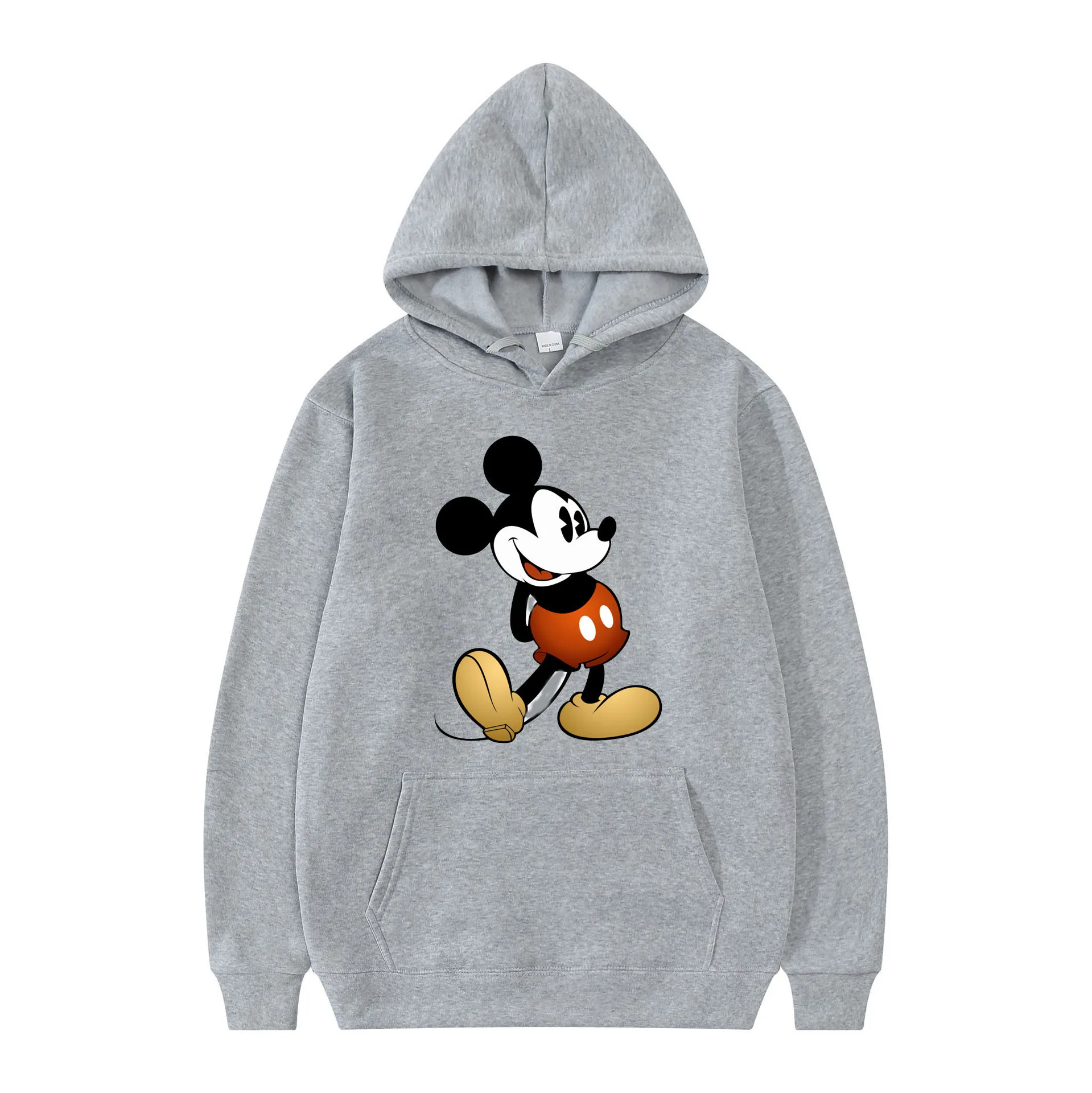 

Hot Sale Fashion Hoodie For Men Disney Mickey Mouse Pattern Women's Sweatshirt Anime Tops Autumn Couples Section Pullover