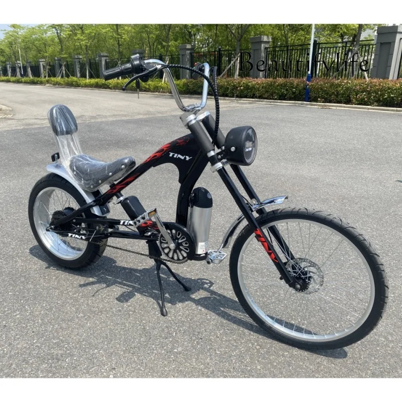 

Domineering new car, high carbon steel casual and comfortable wagon, lithium battery brushless motor moped