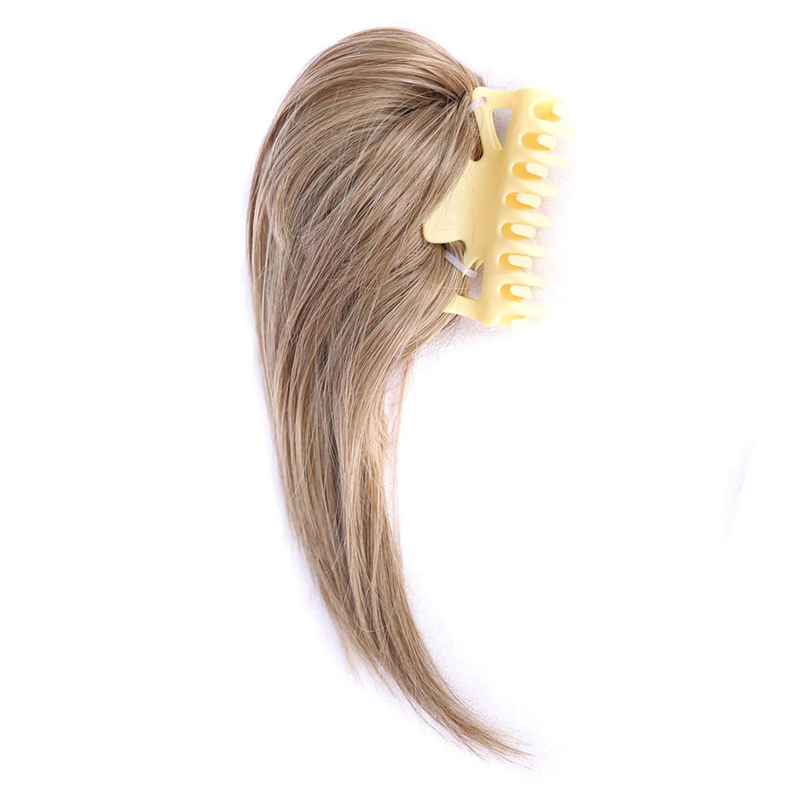 Zolin High Ponytail Waterfall مشبك شعر مستقيم على وصلة شعر للشعر القصير قطعة شعر صناعية واقعية وسهلة الاستخدام