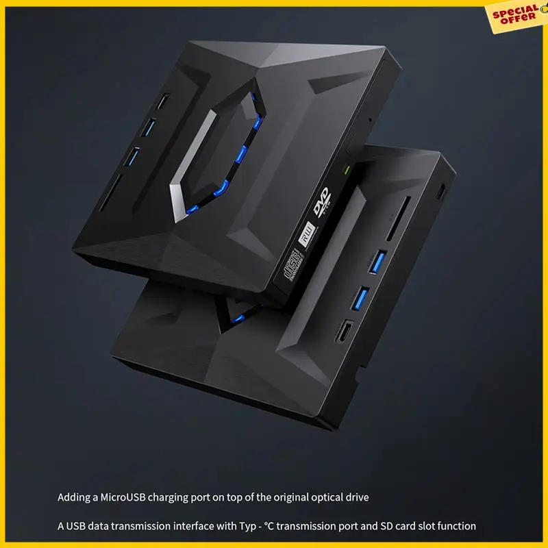 A25P Externe DVD CD-schrijver Brander CD- en dvd-speler Type C/USB3.0 Externe DVD CD-drive voor pc Laptop Windows 11/10/8/7