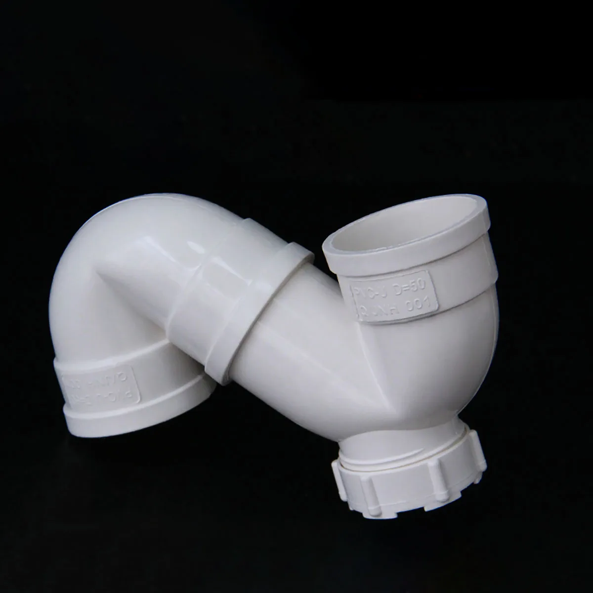 1Pcs Inner Dia 50 75 110mm PVC S Elbow Connector Kitchen Bathroom Drainage Pipe Fittings Water Tube Anti-Odor Joint