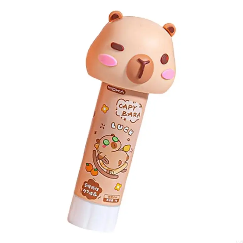 Y88B Cartoon PVA Pegue School Pegos sólidos Adhesivo Secado rápido Fácil llevar