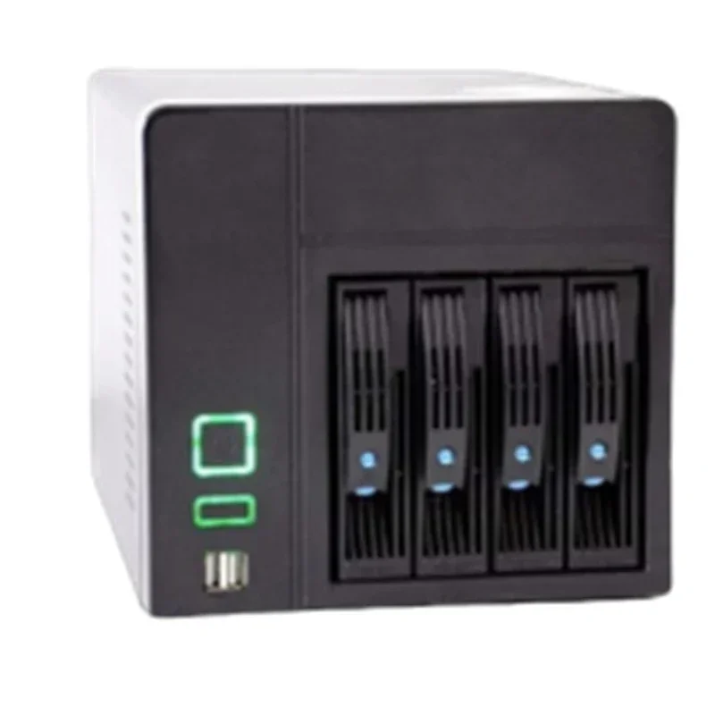 4-Bay NAS Chassis (Black K3 "Cochlea" Interstellar Case), Silent Design, Supports ITX Motherboards