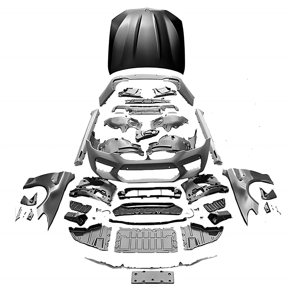 

Полный комплект кузова для BMW G30 серии 5 Pre-Lci 18-20 520i 530i 540i Изменение на F90 M5 Стиль Передний задний бампер Боковая юбка Крыло Капот