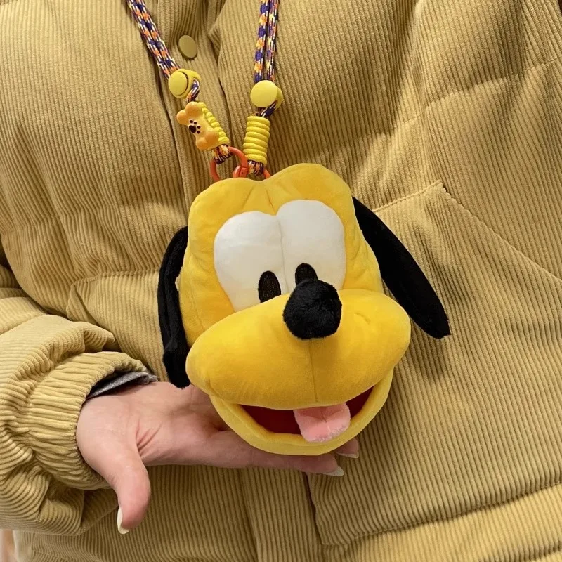 

Kawaii Disney Pluto Cute Cartoon Backpack Keychain Coin Purse Wallet Creative Plush Crossbody Storage Bag Friend Birthday Gift