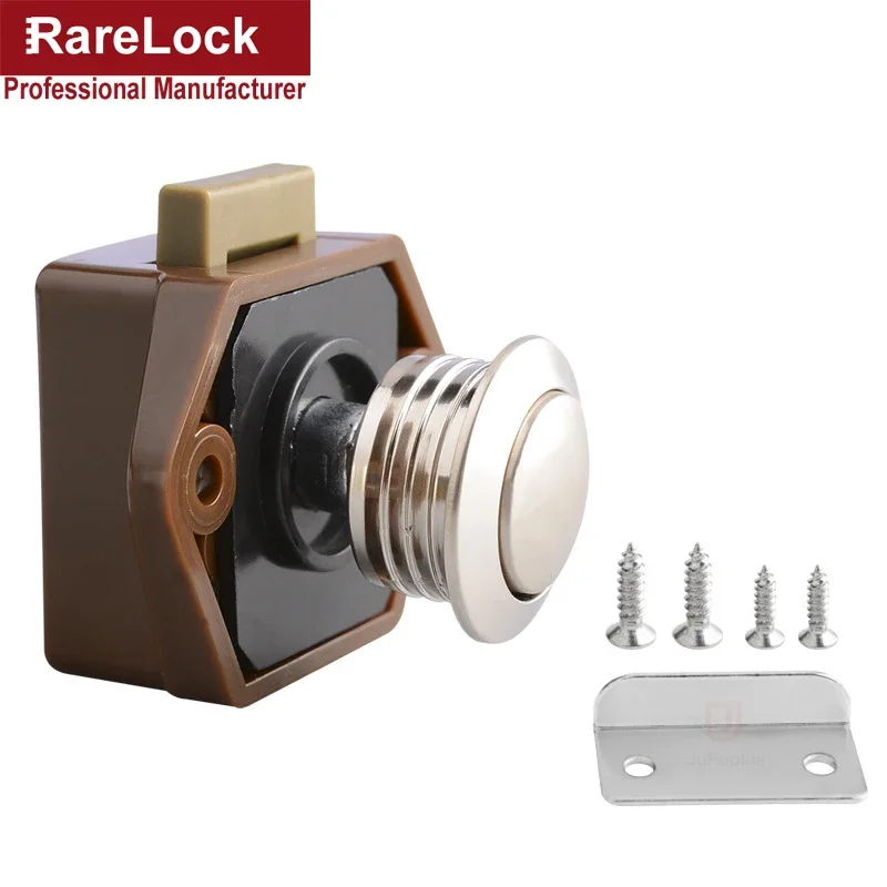 مقبض دفع صغير بلاستيكي قفل قطر 20 مللي متر RV/قافلة/قارب/محرك منزلي/خزانة Rarelock ZS01 G