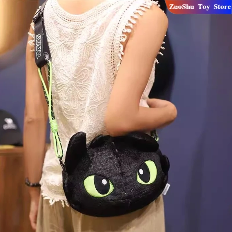 

2025 New How To Train Your Dragon Toothless Fashion Plush Shoulder Bag Crossbody Bag Cute Cartoon Toothless Large Capacity Bag